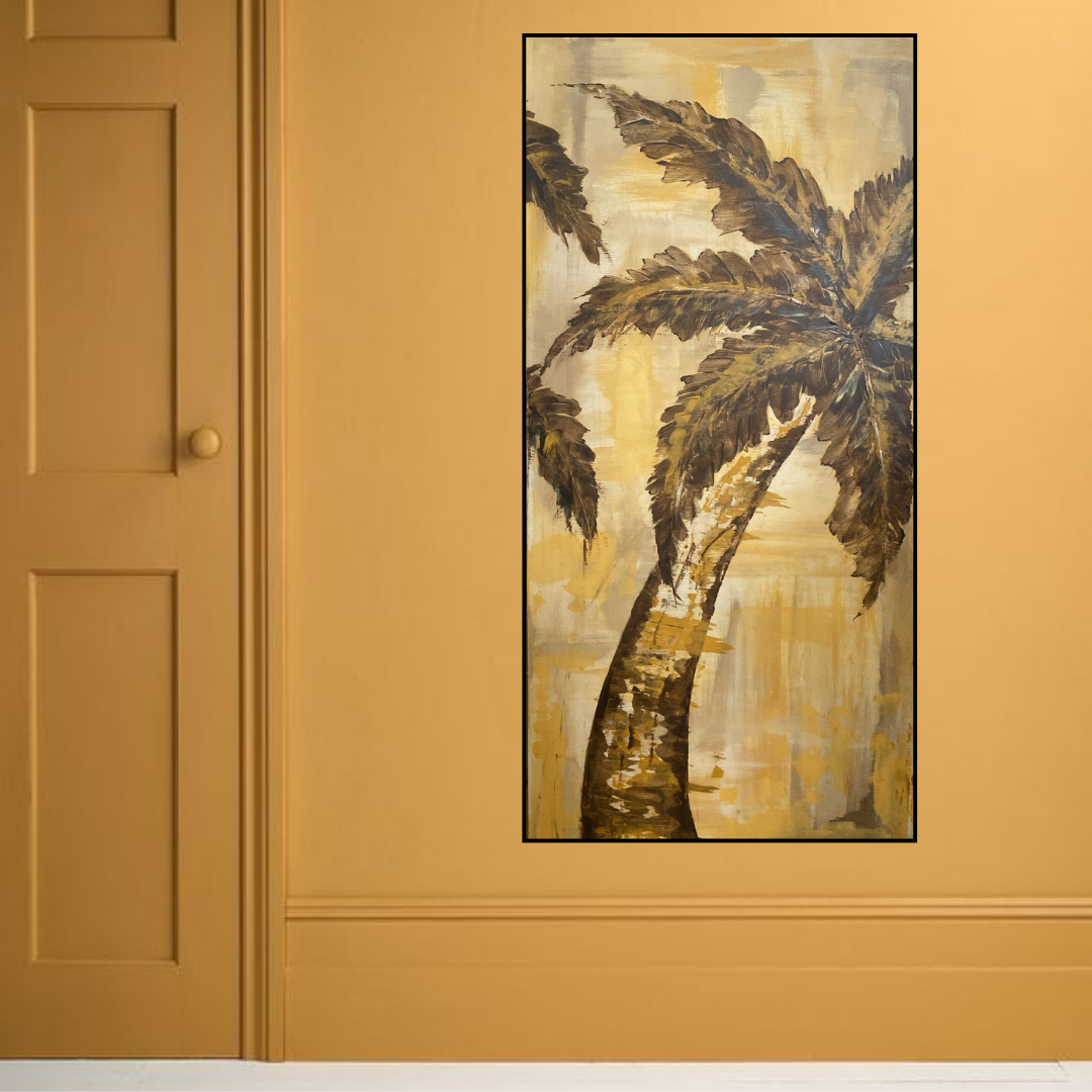 'Ochrè Palma' Abstract Art