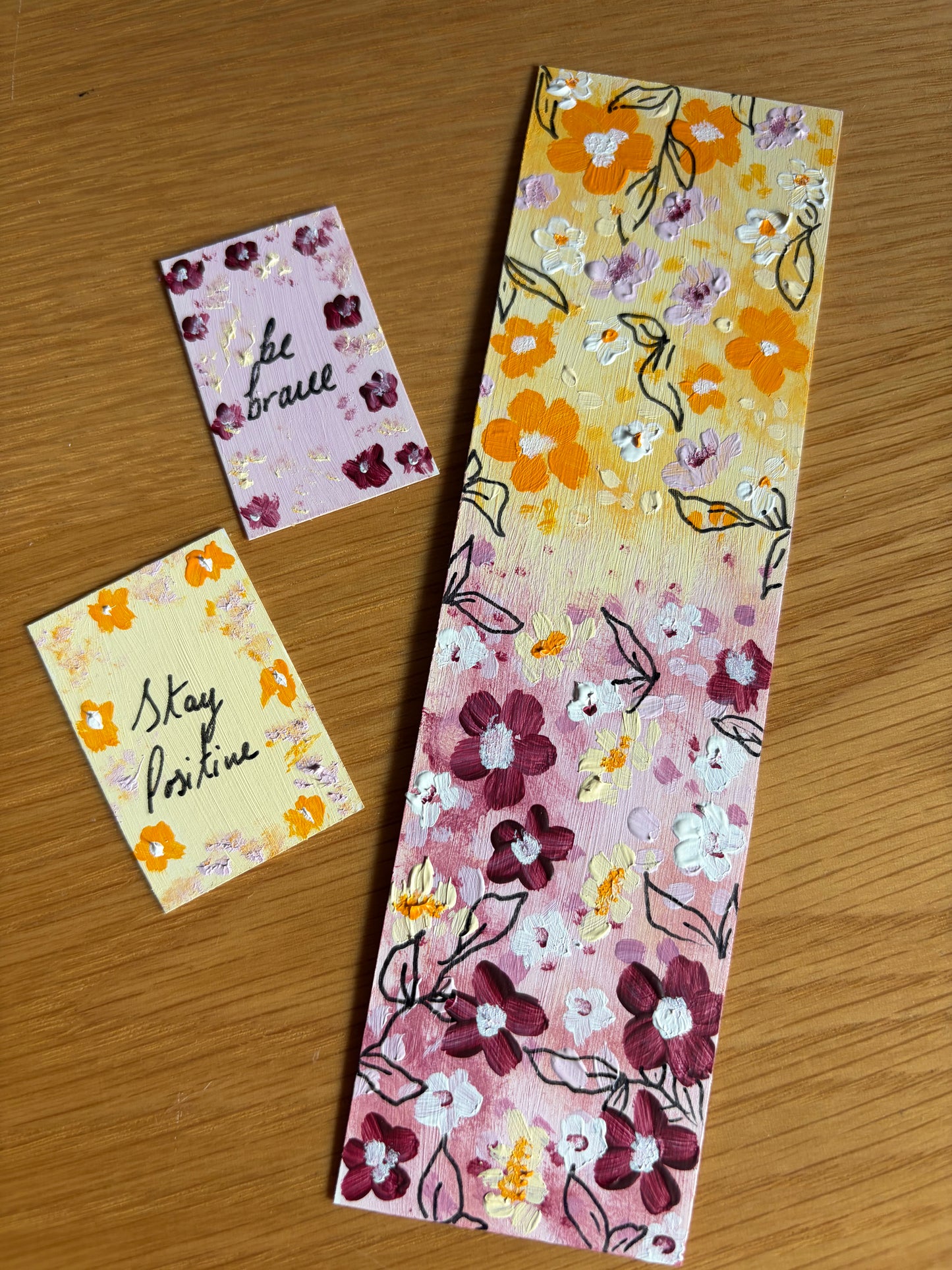 Floral pack in burgundy and orange