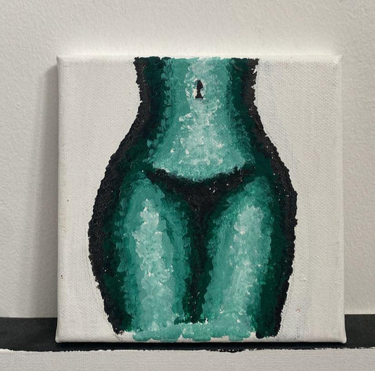 Viridian Green Full Body Nude Art