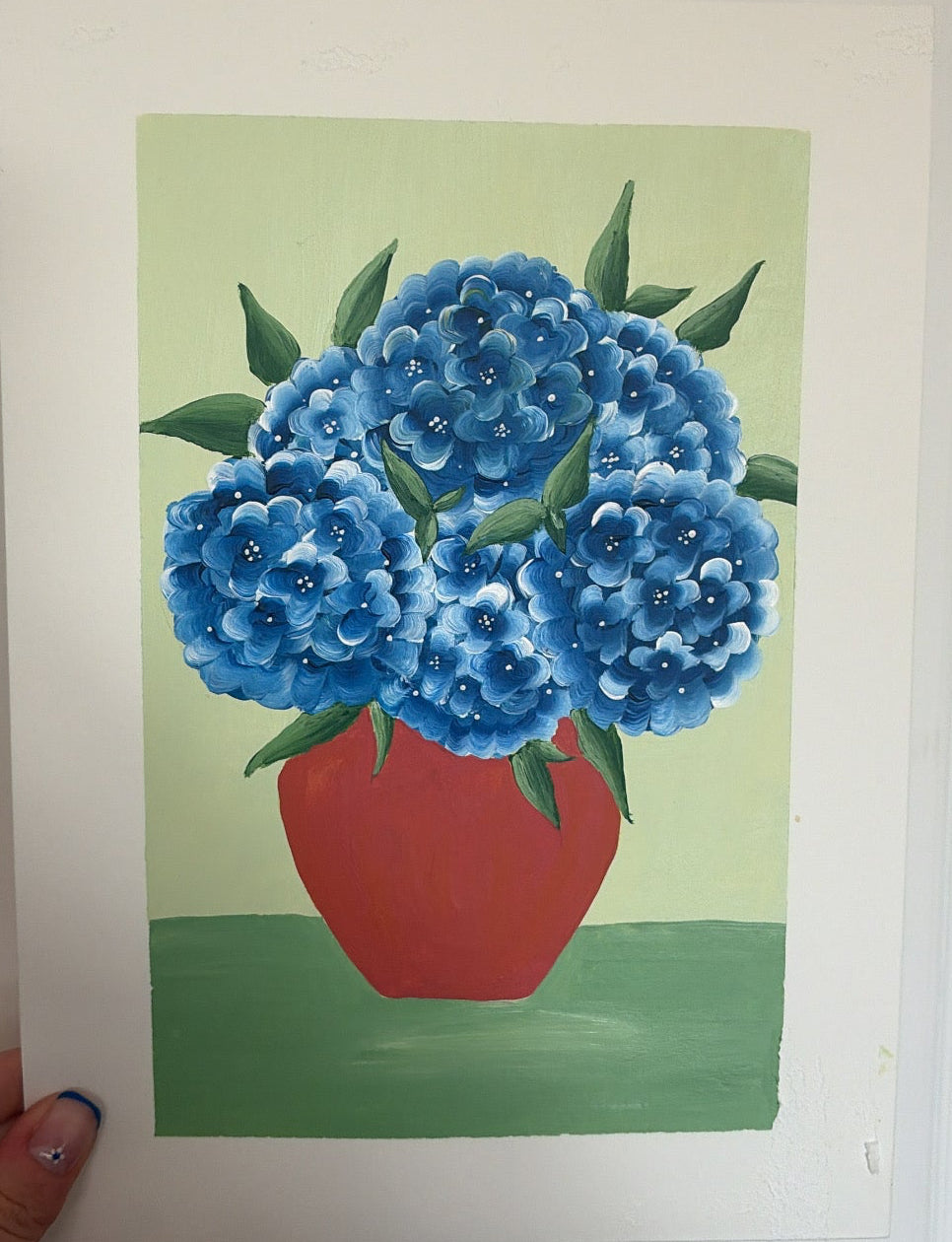 A4 Blooming hydrangeas