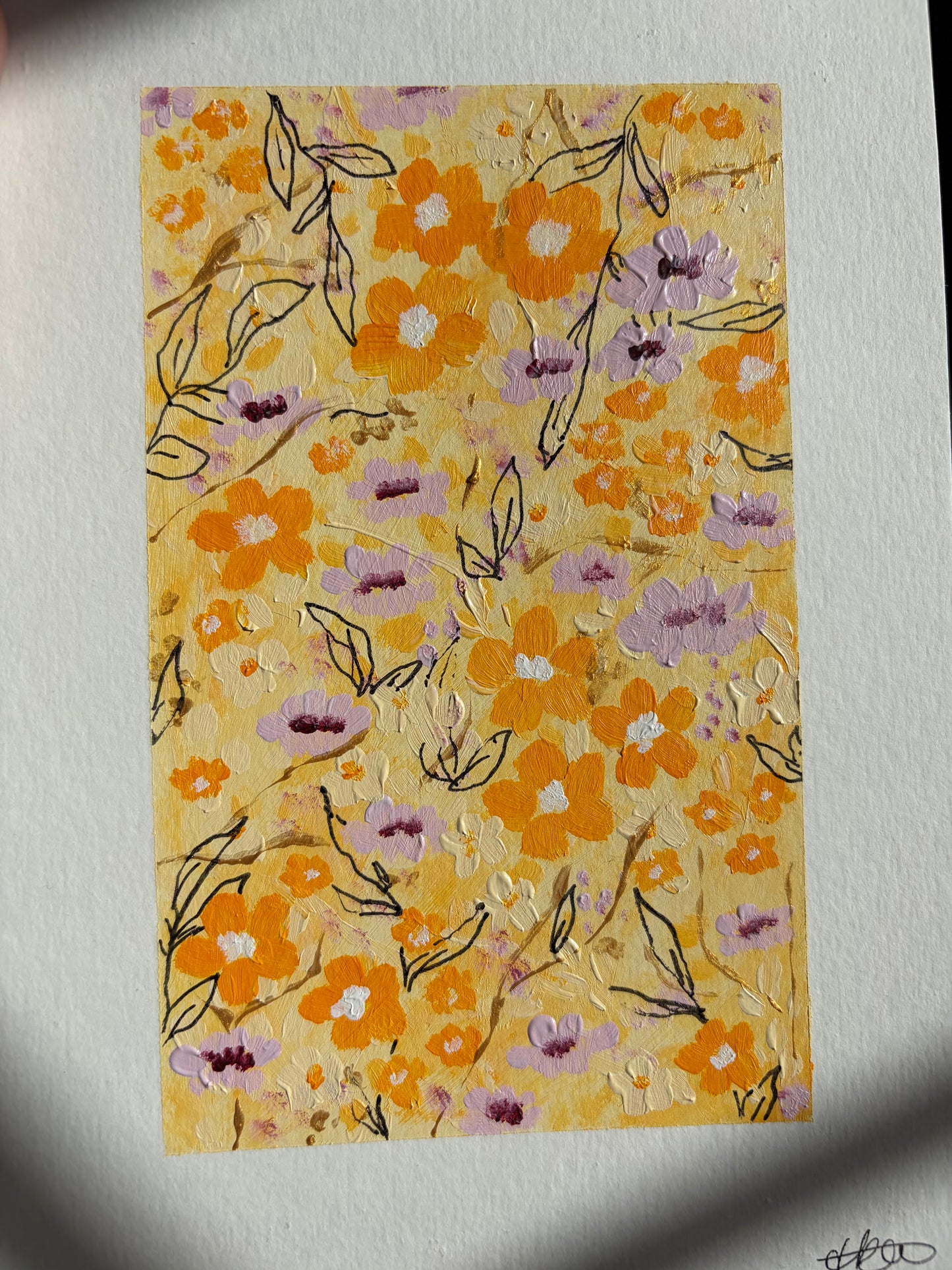 Floral pack in burgundy and orange