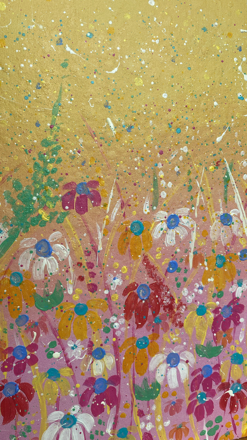'Dotty' Abstract Floral Art