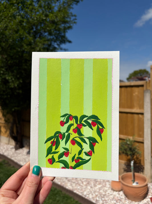 Strawberry pinstripe