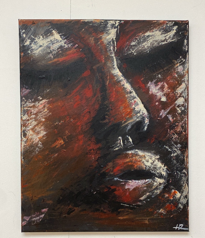 'Rustic Lady' Abstract Art