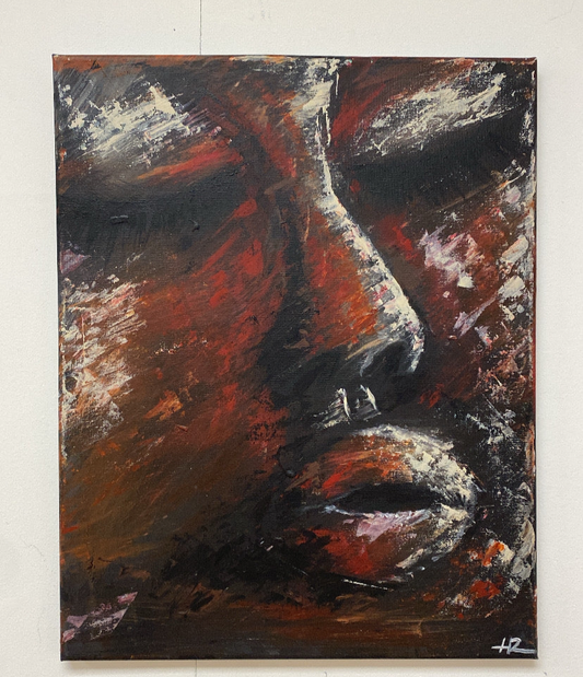 'Rustic Lady' Abstract Art