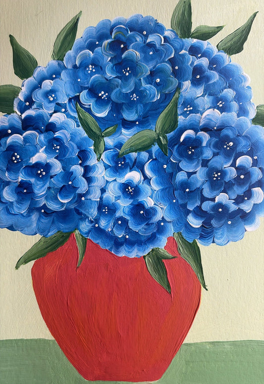 A4 Blooming hydrangeas