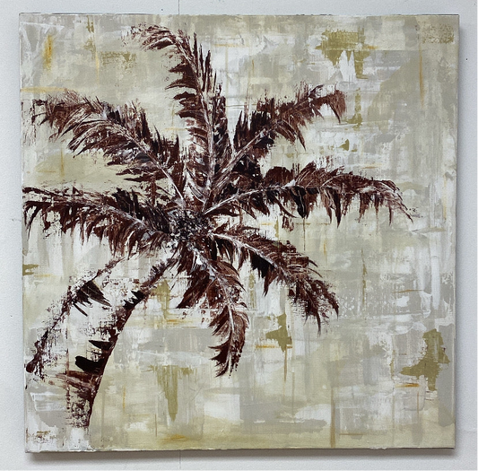 'Umber Palms' abstract art
